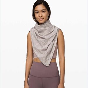 Vinyasa Scarf Rulu Ikat Jacquard Light Cream